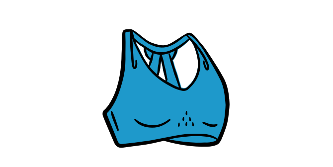 Illustration d’une brassière de running