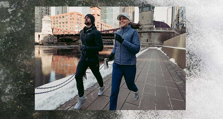 Two runners in Brooks gear