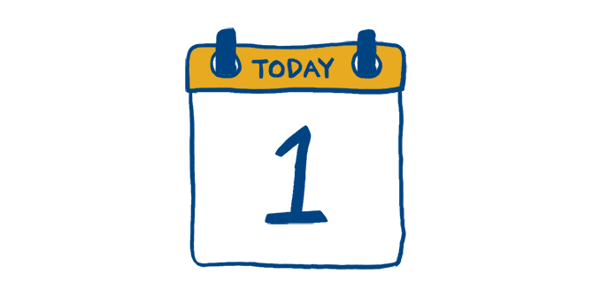Illustrated calendar