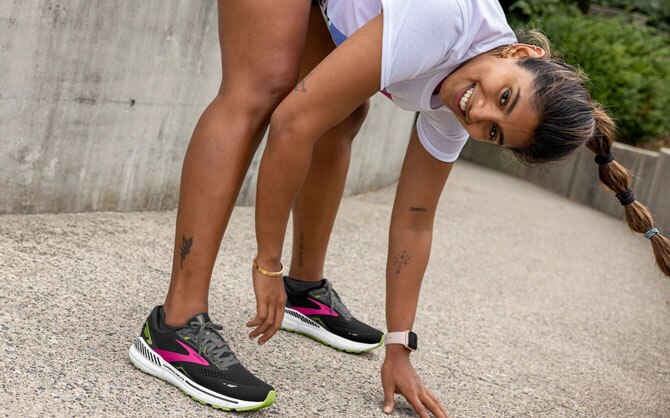 Brooks runner wearing the new Adrenaline GTS 23