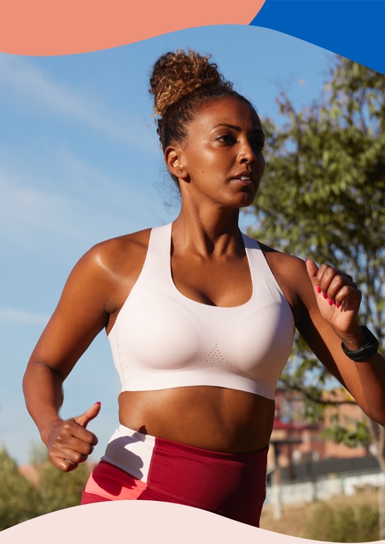 Women running on sunny day