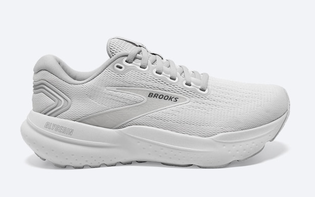 Photo de produit de la chaussure de running Glycerin 21 de Brooks en blanc