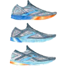 Eine Zeichnung eines futuristischen Schuhs von Brooks