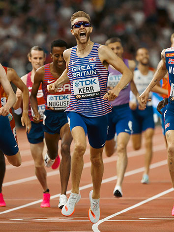Josh Kerr during a race
