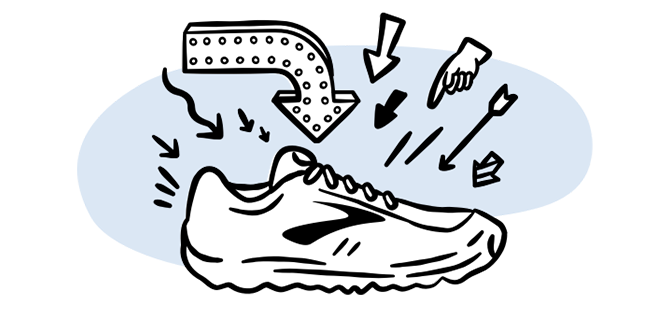 Illustrazione di una scarpa