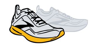Sketch of a Brooks shoe